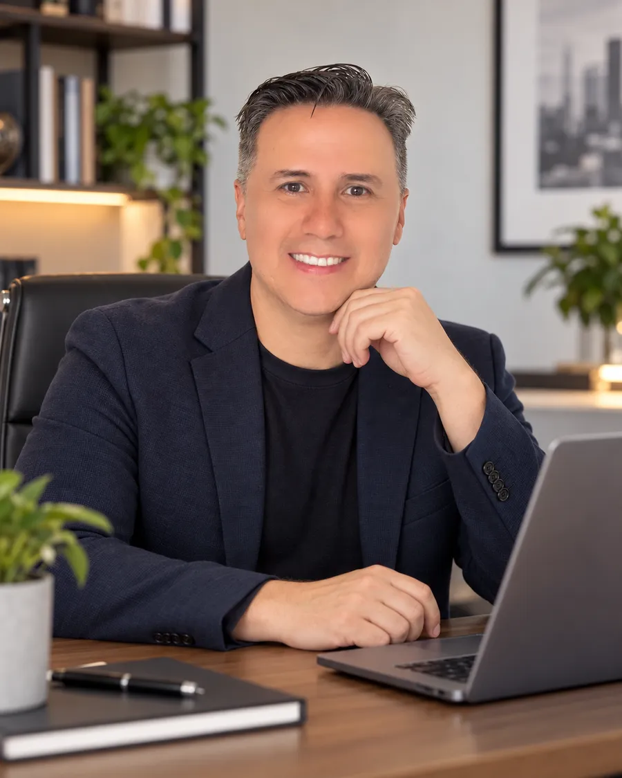 Johan Manuel Arellano, cofundador y CEO de Kapital Profit, en la oficina